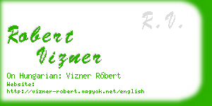 robert vizner business card