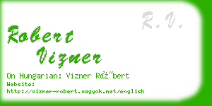 robert vizner business card